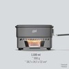 Esbit ESCS1100HA Outdoor Cooking Set, 33.4 fl oz (1,100 ml),