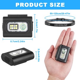 Adiwo LED Clip Lamp, Running Light LED Headlamp