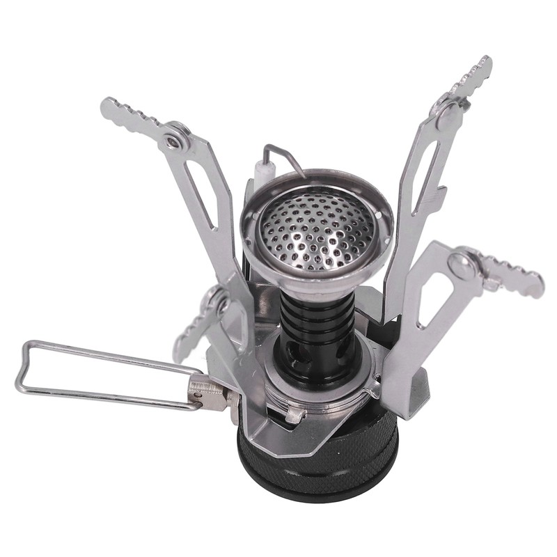 Backpacking Stove High Temperature Resistance Lightweight Foldable Gas Stove Adjustable