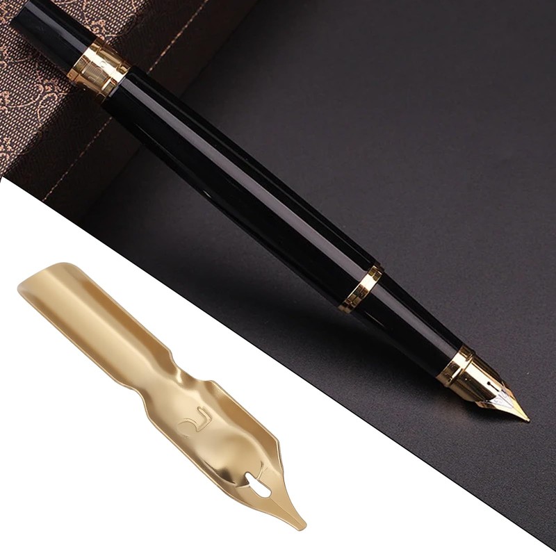 eMagTech 10pcs 0.8mm Line Width Pen Nib 304 Stainless Steel