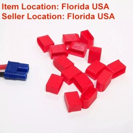 RCEPI RED EC3 Connector Cap Cover Charge Status Indicator For Lipo Battery 12 pcs