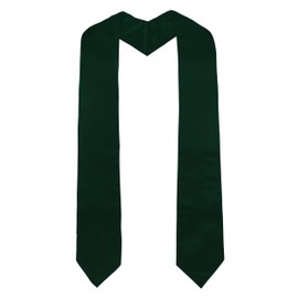 GraduatePro Plain Graduation Stole for Unisex Adults Sash 60" Long 16 Colors
