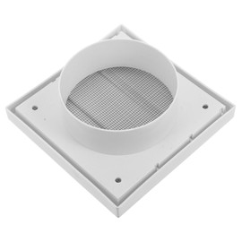 TEHAUX Plastic Air Vent Grille Cover Louvered Exhaust Vent Cap for Outdoor Use Durable Weather Resistant Design Stylish Shape Optimal Airflow Protection from Rain and Wind