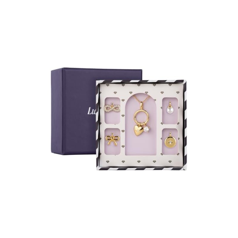 LuckyLy Set de Regalos para Mujer, Kit Joyería con Collar