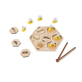 Wooden Life Cycle Toys for Kids Ages 3-6, Montessori Preschool Learning & Educational Activities, Bee Puzzle with Tray and Clamp, Toddlers Science Classroom Must Haves for Boys & Girls