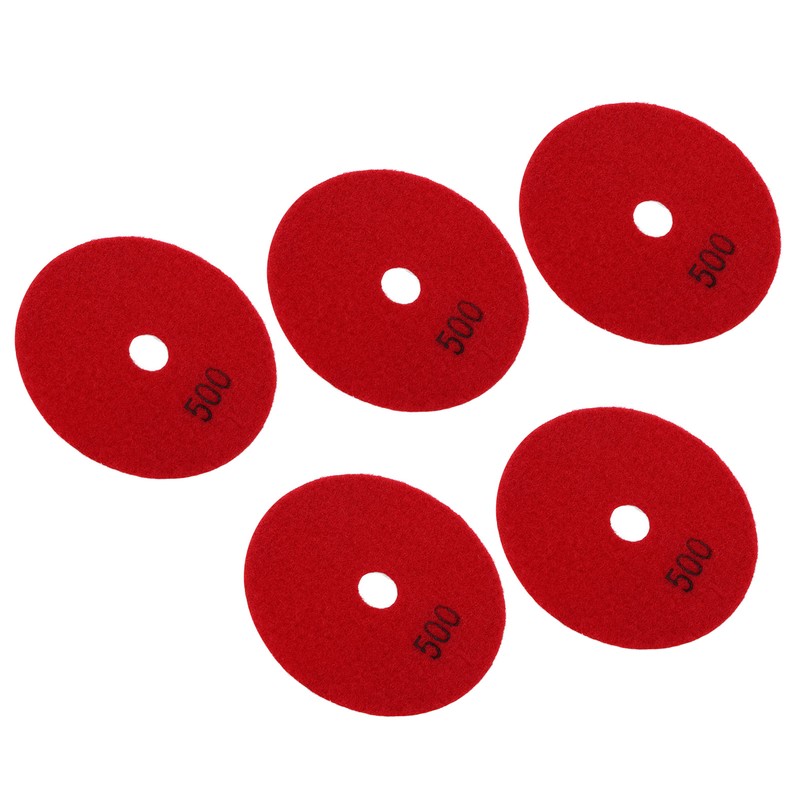 5Pcs 4in Diamond Wet Polishing Pads Soft Grinding Disc Kit