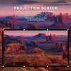 fasient 120 inch Projector Screen, 16:9 Foldable Video Projection Screen