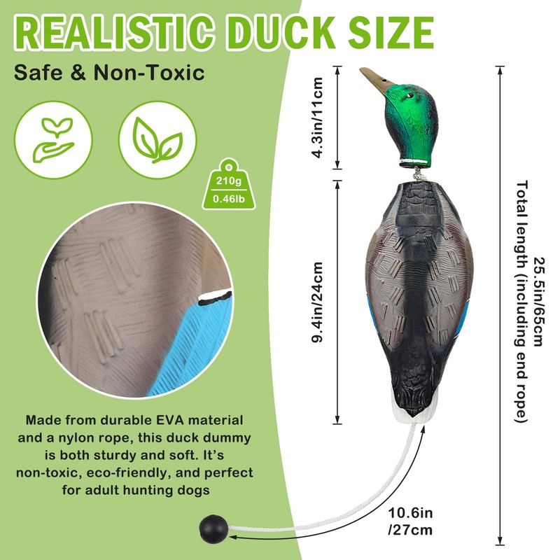 ARCHEREST 2 Pack Dead Dove Dummy Bumper Toys for Waterfowl