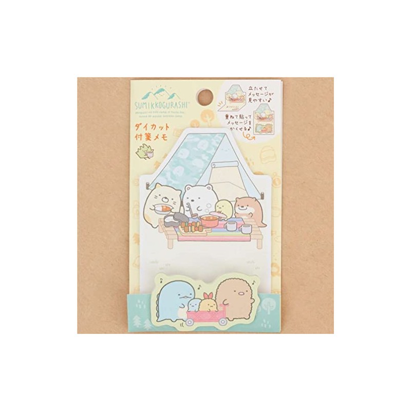 San-X Sumikko Gurashi MW63701 "Kawauso to Sumikko Camp" Die Cut