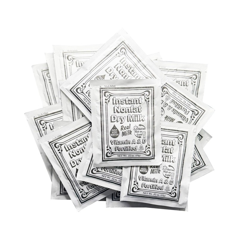 Non-Fat Dry Milk Instant Mix Packets – 15g Each, 100