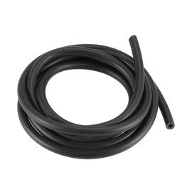 sourcing map Lubricating Oil Hose, 3mm(1/8") ID x 6mm(15/64") OD 4.92Ft/1.5M Rubber Water Hose Pipe Tubing Black