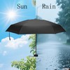Fayemint Mini Regenschirm, Faltbar Sonnenschutz UV-Schutz Regenschirm, Geeignet für Regnerische