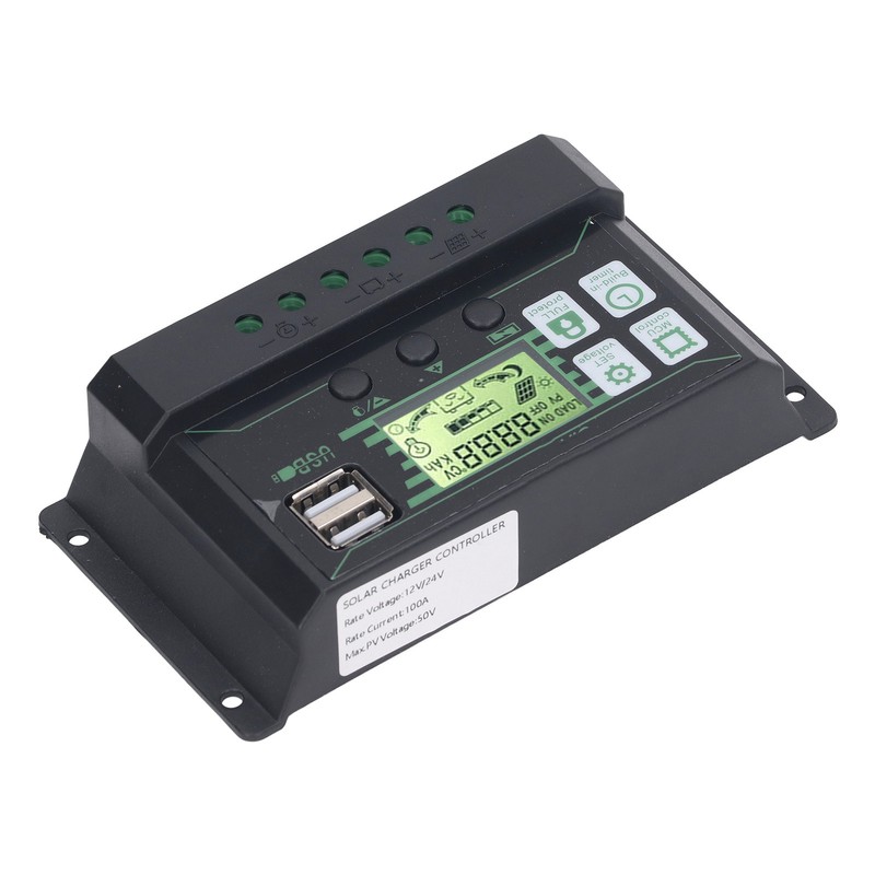 PWM Solar Charge Controller Regulator LCD Display for OPEN AGM