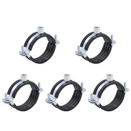 PEROMI 5 PCS Split Ring Pipe Hanger Heavy Duty Adjustable Pipe Bracket Clamp Wall Ceiling Mount Pipe Support ID 3 Inch(75mm)