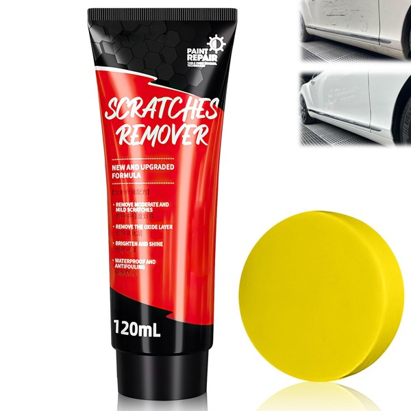 Car Scratch Repair Paste with Sponge,Car Scratch Remover for Vehicles,Car