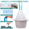 Commode Liners with Absorbent Pads for Bedside Commode, 100 Commode