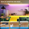 LED Strip 5m, LED Streifen Bluetooth RGB Led Band Selbstklebend