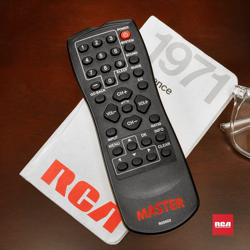 Master TV Remote for RCA + Continu.us Televisions - R230D2