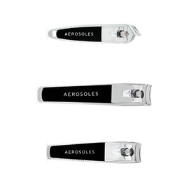 Aerosoles 3PC Stainless Steel Nail Clipper Set – Professional Nail Clippers for Men and Women, Toe Nail Clippers, and Fingernail Clippers for Seniors
