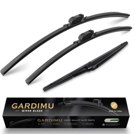 GARDIMU Front and Rear Windshield Wiper Blades, 3 Pcs Front and Back Windshield Wipers Blades Replacement for Mazda CX-5 CX-9 2017-2024, Car Window Wiper Blades for CX 5 CX 9 CX5 CX9