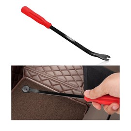 povtii Car Fastener Removal Tool, Rivets Fasteners Remover for Auto Door Upholstery Panel Trim Dismantle, Non-Scratch Clip Puller Pry for Most Vehicle Body Repair, Car Accessories (Red)