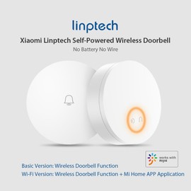 Wireless Doorbell Set Self Powered Doorbell with 36 Ringtones and 5 Level Volume for Homes Offices Classroom