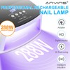 ANYINS Cordless Nail Lamp, 288W Professional Blue Curing Lamp 15600mAh