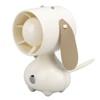 Handheld Fan Cute Cartoon Dog Shaped 3 Speeds Rechargeable Portable
