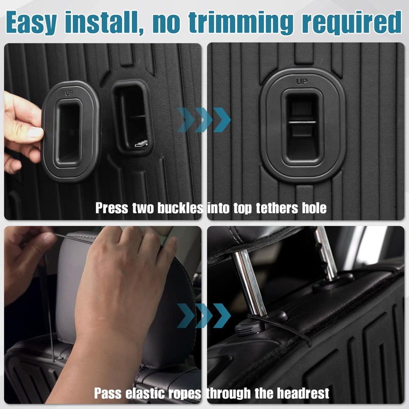 JOULARISE Kick Mats Backrest Mats for 2020-2024 2025 Kia Telluride