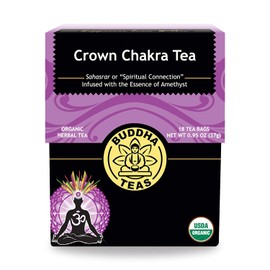 Organic Crown Chakra Tea - Kosher, Caffeine-Free, GMO-Free - 18 Bleach-Free Tea Bags.