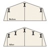 Arrow 6586 Roof Strengthening Kit for Shed Roofs, 6 by