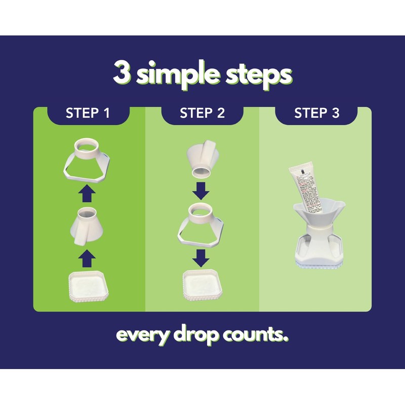 The Last Drop® an Upside Down Universal 3-Piece Inverted Bottle