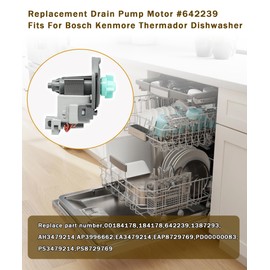 00642239 Dishwasher Drain Pump Fits For Bosch Kenmore Thermador Dishwasher