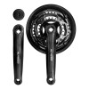Kit Multiplicación Triple Bicicleta Acero 24/34/42 + Pedales Negro