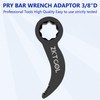 ZKTOOL 2PCS Crowbar Adapter Head Tool, Pry Bar Wrench Adaptor