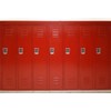 AOFOTO 10x7ft Gym Red Metal Lockers Backdrop Vinyl High School