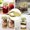 Gold 15Pcs 70mm/2.76" Canning Lids with Rings Regular Mouth for