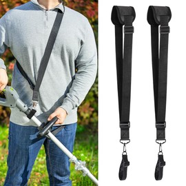yotutun Pack of 2 Shoulder Strap for Brush Cutter, Adjustable Universal Leaf Blower Holding Strap, Nylon Brush Cutter Strap for Brush Cutter, Grass Trimmer, Cutting Protection, Weeder