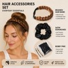 Braided Headband Set - Braided Headband - Satin Scrunchie -