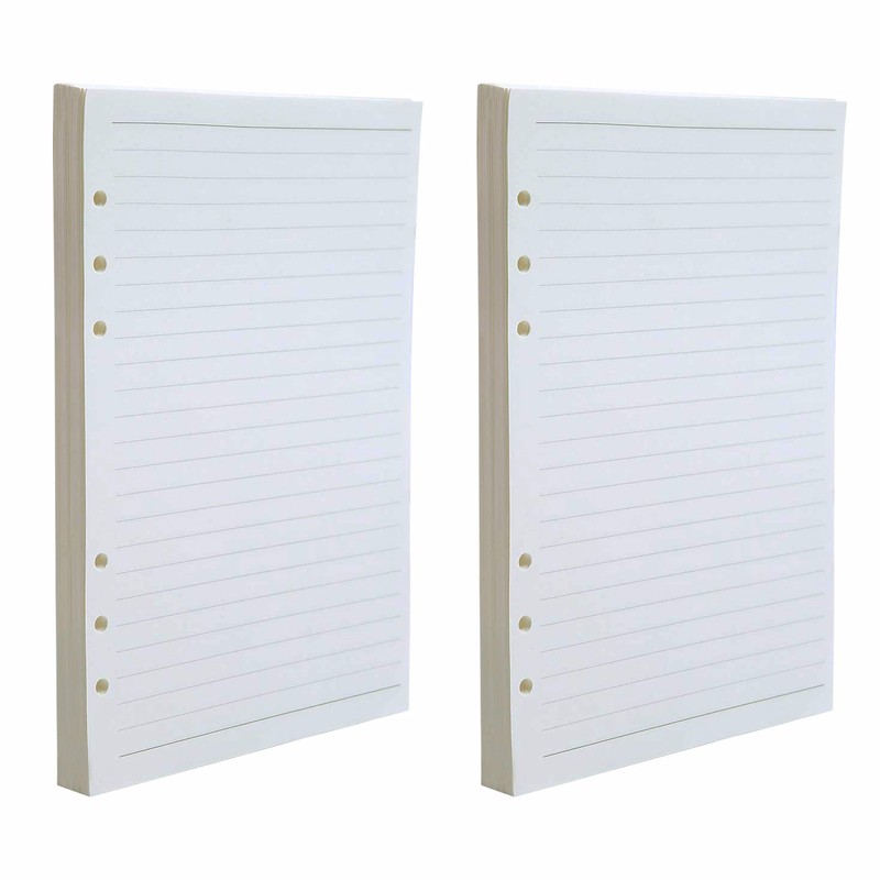 iwobi 4 Pack Line A5 Refill Paper, 6 Holes Refillable