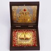 House Of Wemy Gold Plated Pocket Temple with Charan Paduka