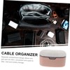 TEHAUX Cable Organizer Box with Compartments Dustproof Wire Holder for