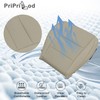 Priprilod Tan Perforated Microfiber Leather Driver Side Bottom Replacement Seat