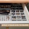 12 Stück Schmuckaufbewahrung Schublade Schmucktabletts Schmuck Organize aus Samt mit