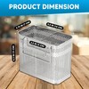 HOME&I Silverware Drying Basket, Hanging Rectangular Utensil Holder with 2