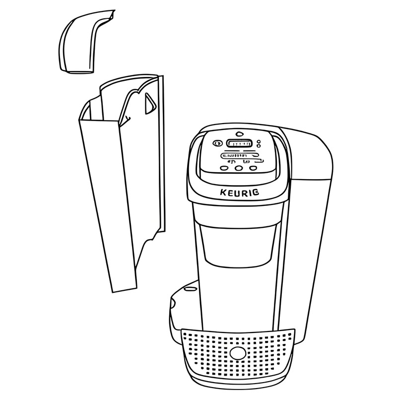 Replacement Water Reservoir, Compatible with Keurig K-Elite K90 Coffeemaker, 75oz,