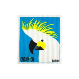 Retro Kitchen - Biodegradable Dish Cloth - Cockatoo