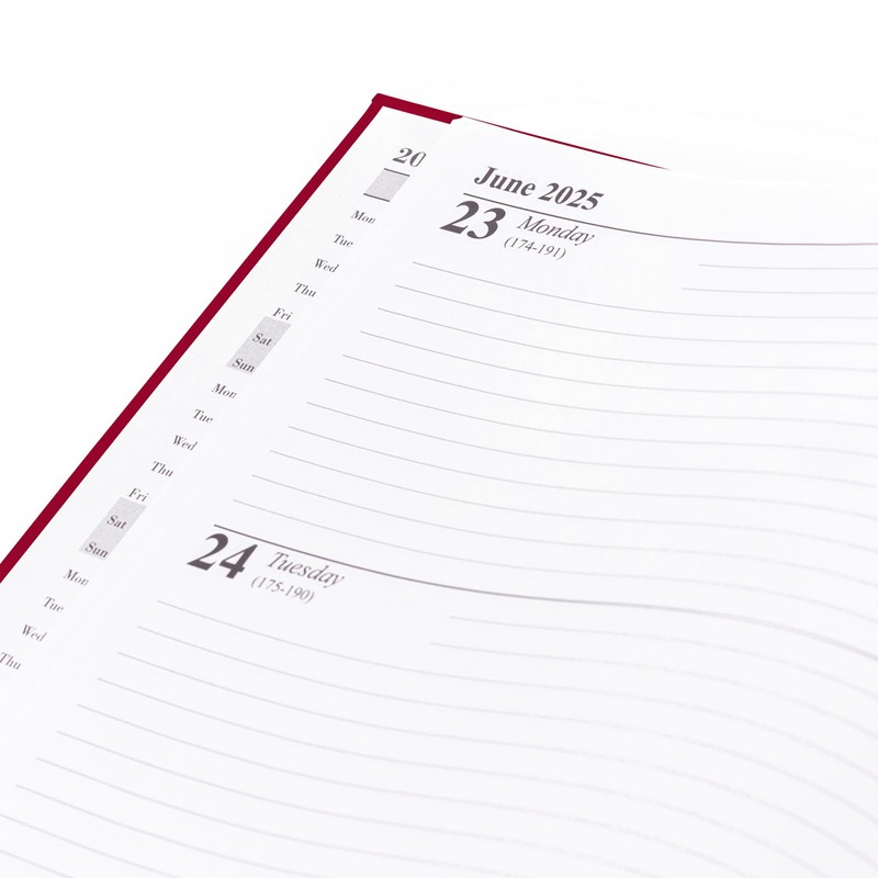 evelay 2025 Diary A5 Week to View Hardback Planner Organiser