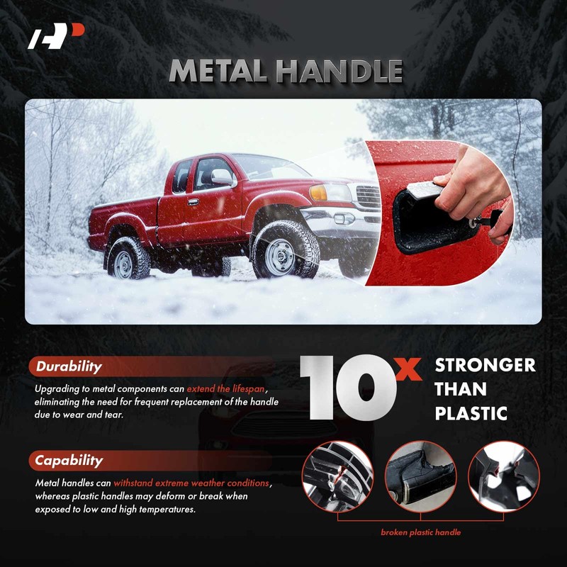 A-Premium Upgraded Metal Exterior Door Handle Compatible with Ram 1500