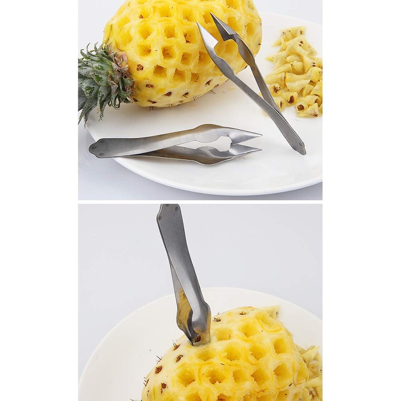 Leikance 2 x Stainless Steel Pineapple Eye Peeler